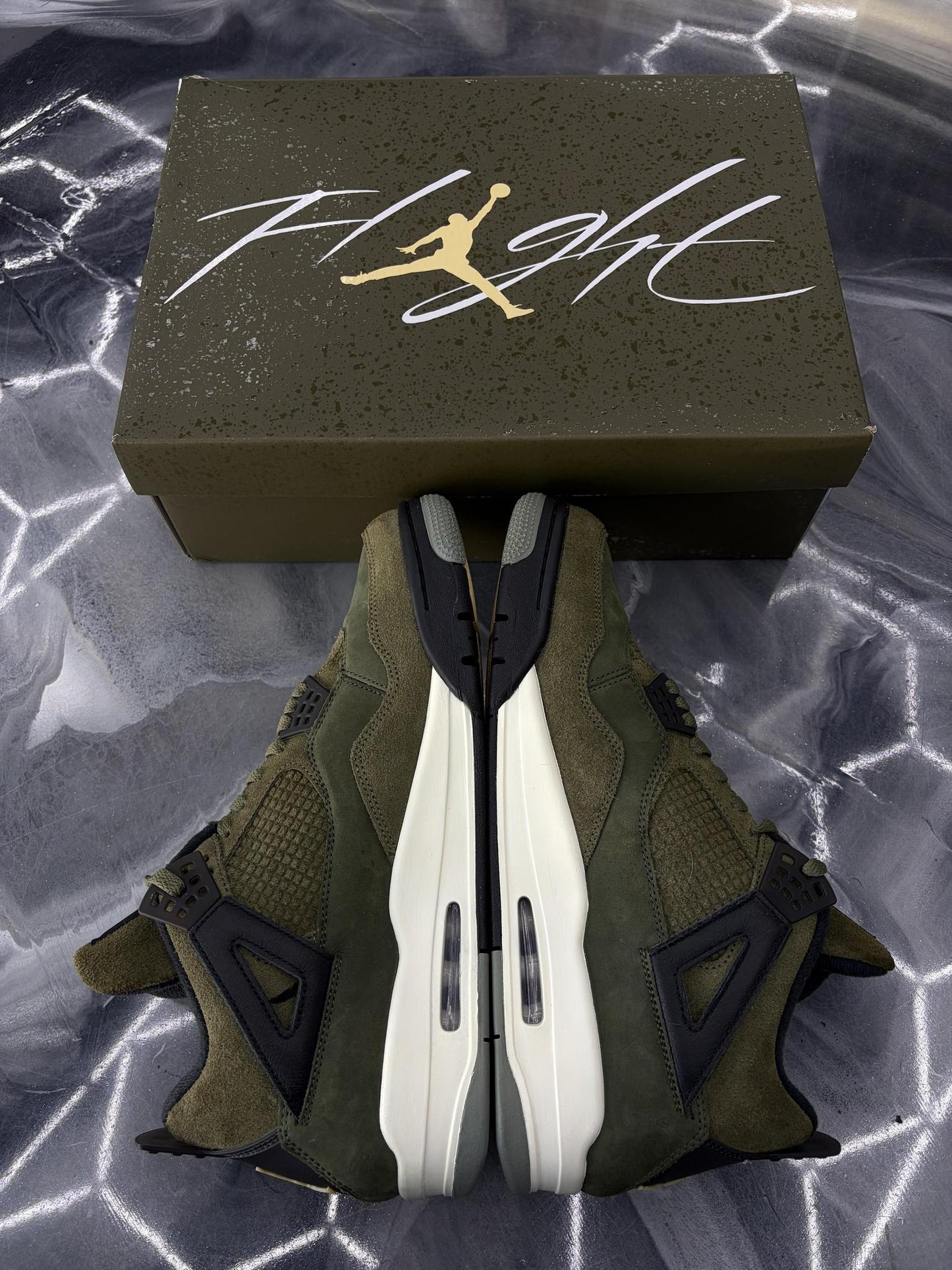 Jordan 4 "Craft Olive" Used Size 13