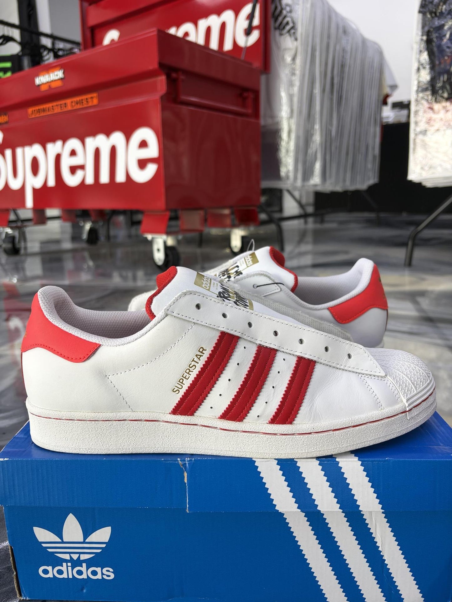 Adidas Superstar Laceless Used Size 12