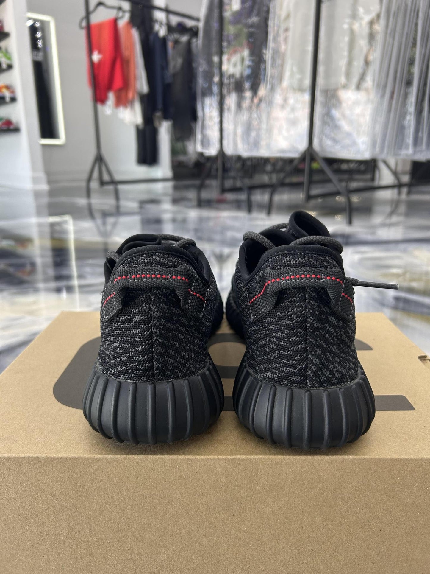 Adidas Yeezy 350 Boost "Pirate Black" Used Size 14.5