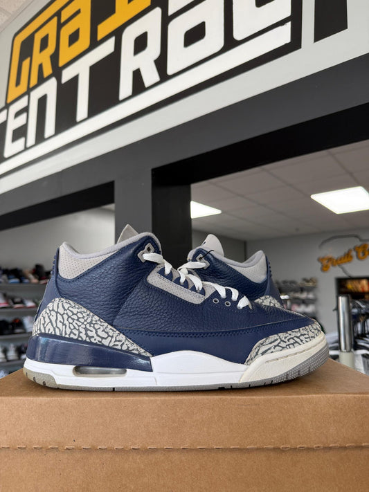 Jordan 3 "Georgetown" Used Size 9.5