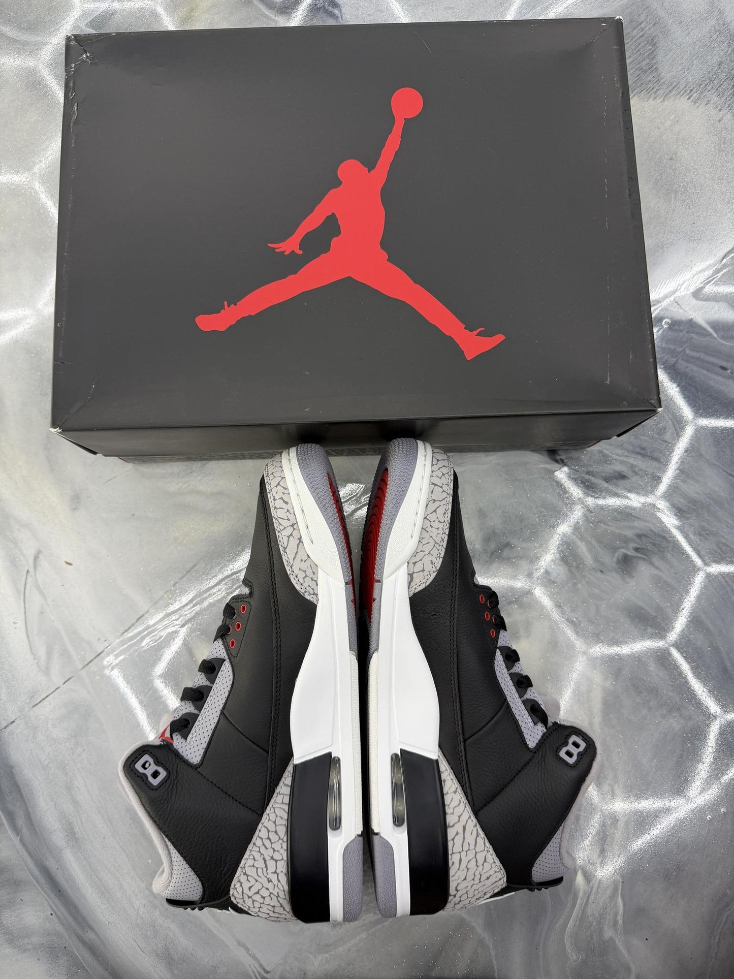 Jordan 3 Black Cement Used Size 11