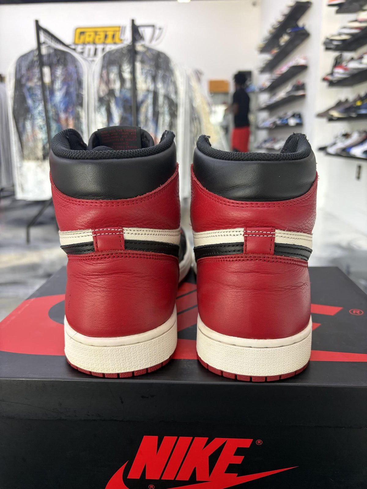 Jordan 1 "Bred Toe" Used Size 11.5