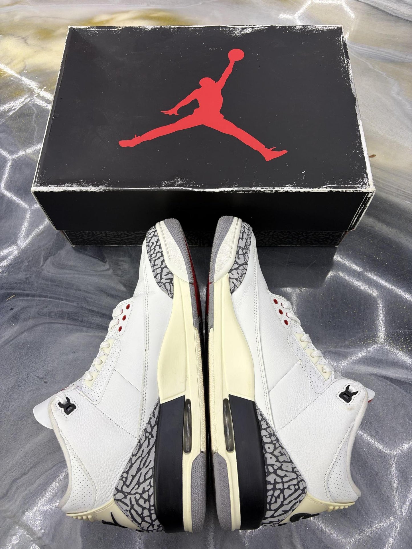 Jordan 3 "White Cement" Used Size 11