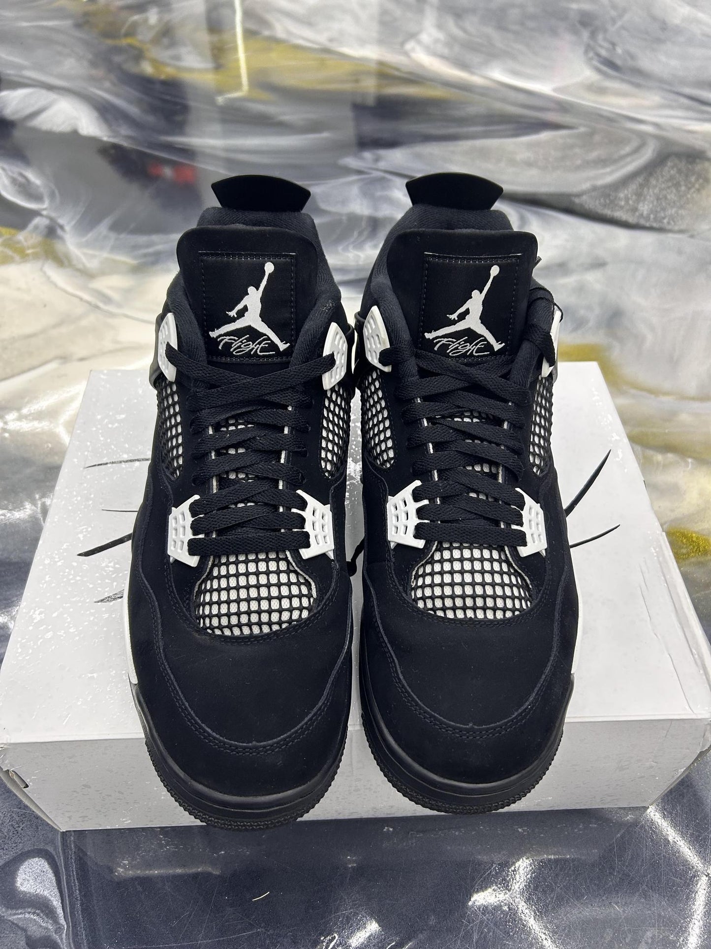 Jordan 4 "White Thunder" Used Size 13