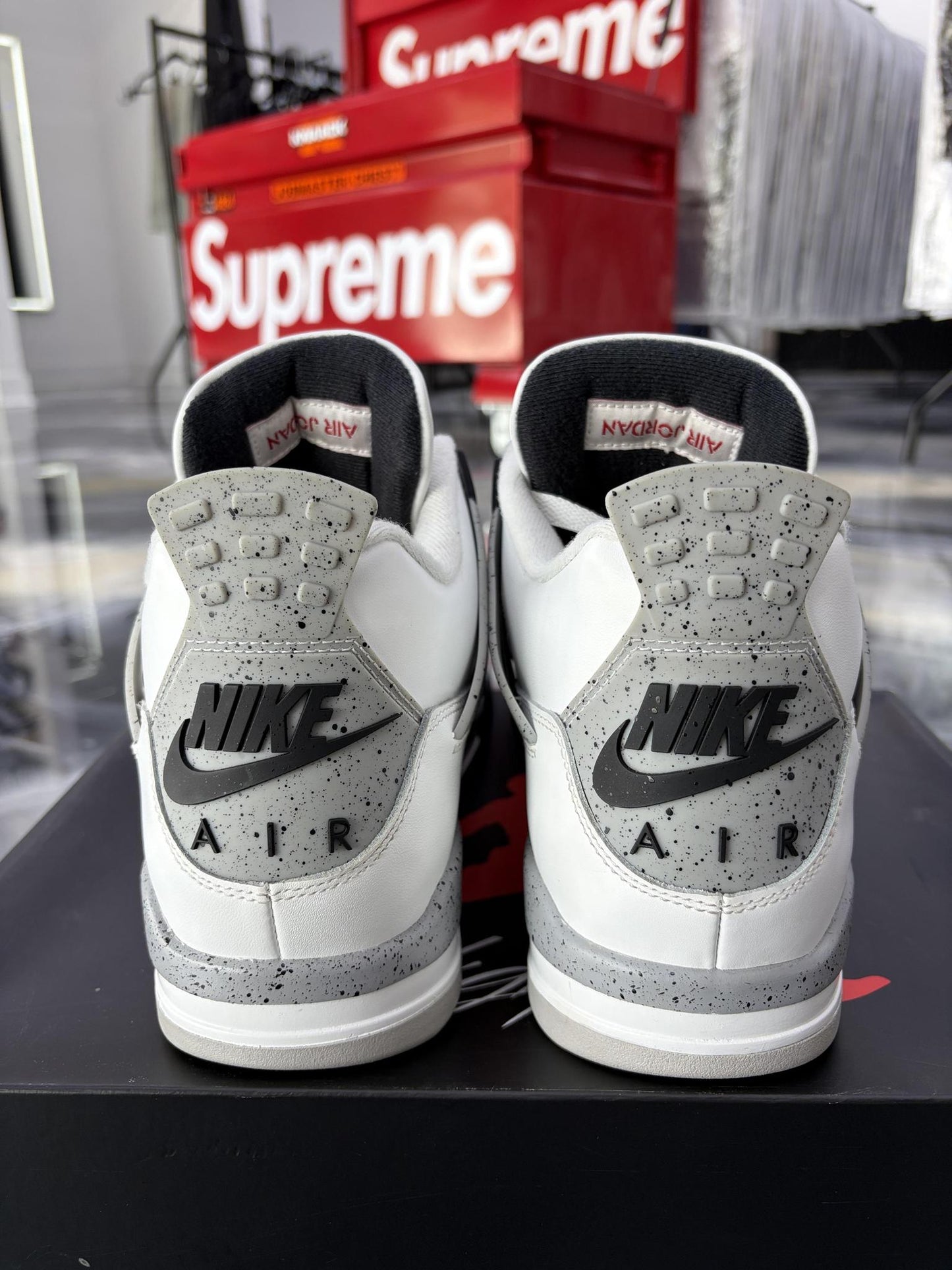 Jordan 4 "White Cement" Used Size 12