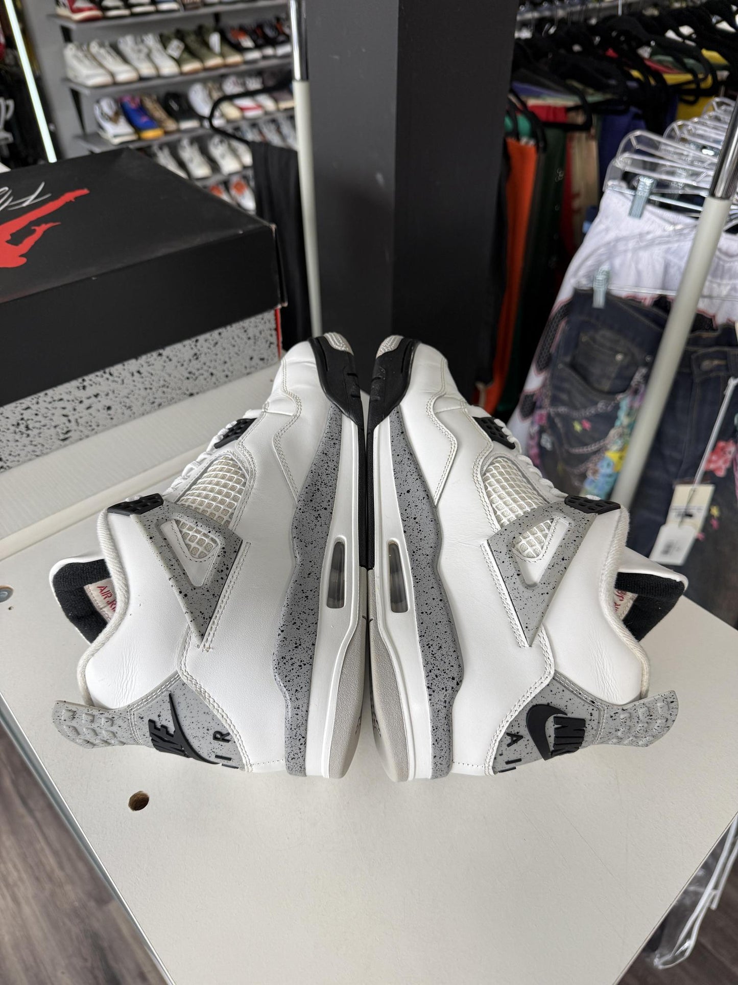 Jordan 4 "White Cement" Used Size 11