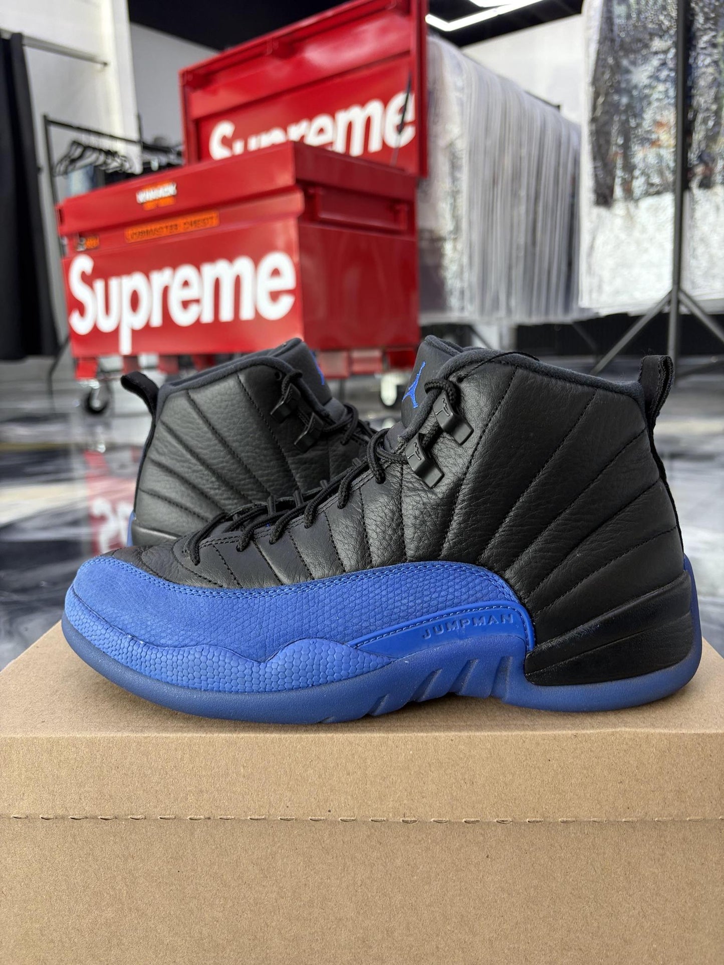 Jordan 12 "Black Game Royal" Used Size 9.5