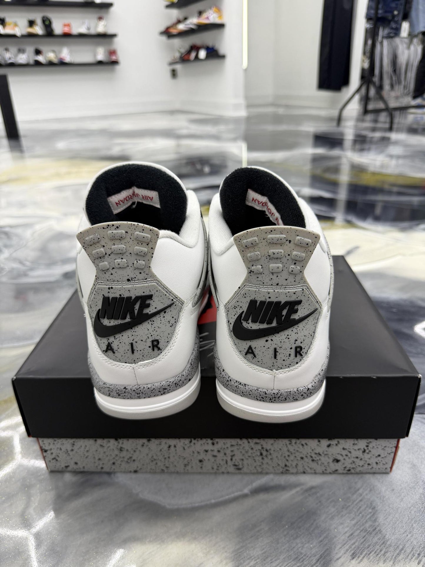 Jordan 4 "White Cement" Used Size 14