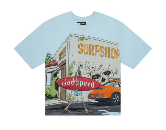 Godspeed Surf Shop Tee "Baby Blue"