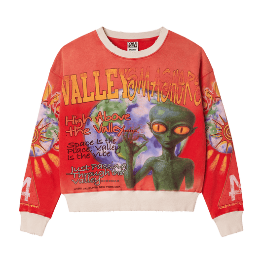 Vale Crewneck "Area 14 Red"