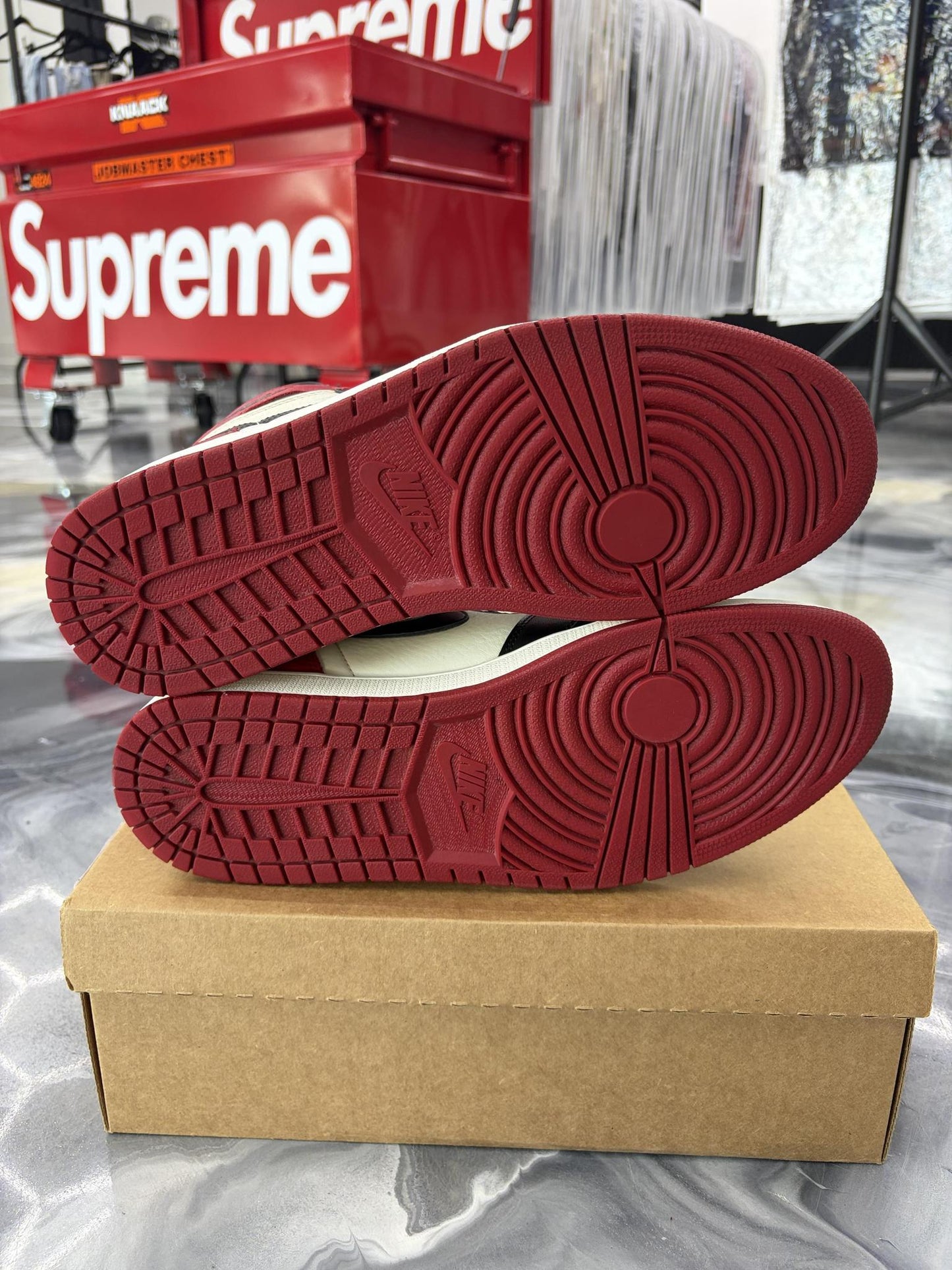 Jordan 1 "Bred Toe" Used Size 13