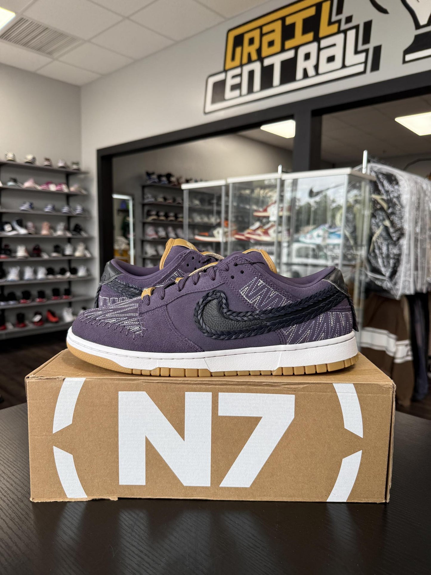 Nike Dunk Low "N7 Purple" Used Size 12