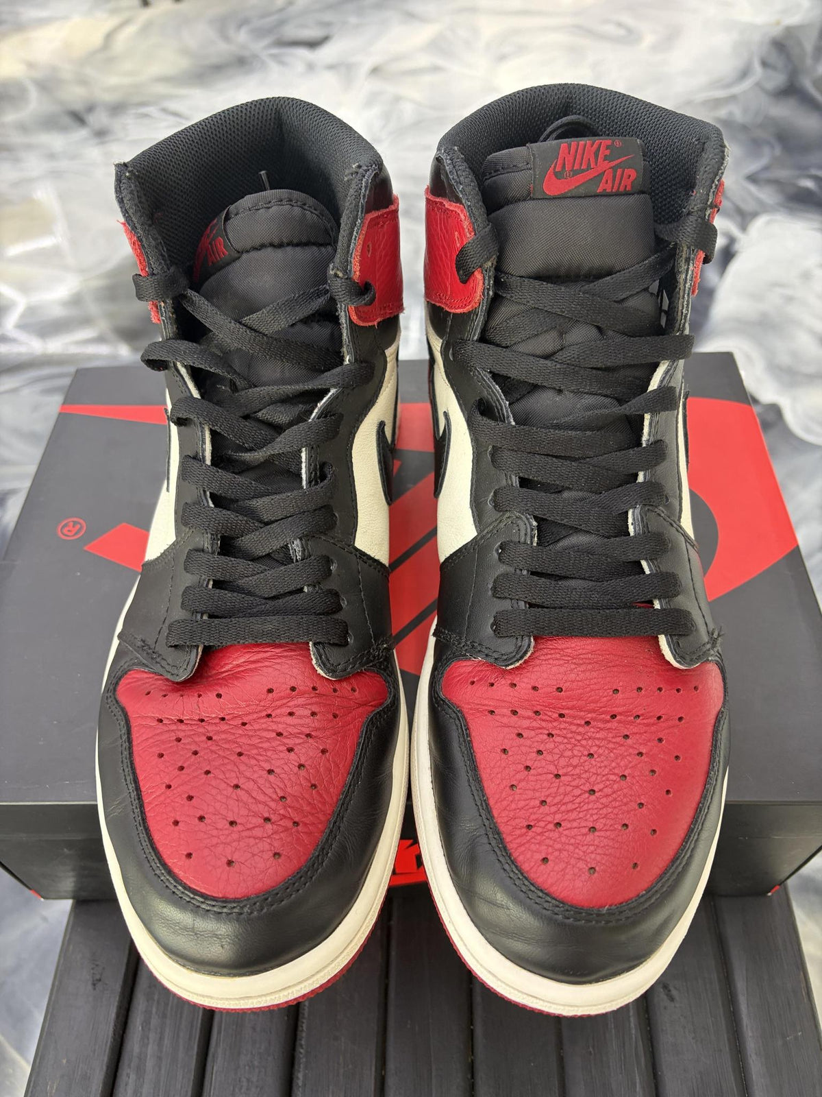 Jordan 1 "Bred Toe" Used Size 11.5