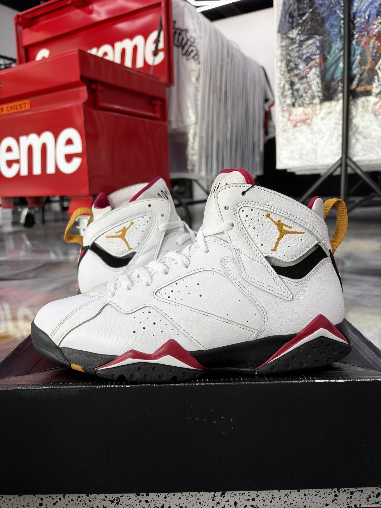 Jordan 7 "Cardinal" Used Size 9.5
