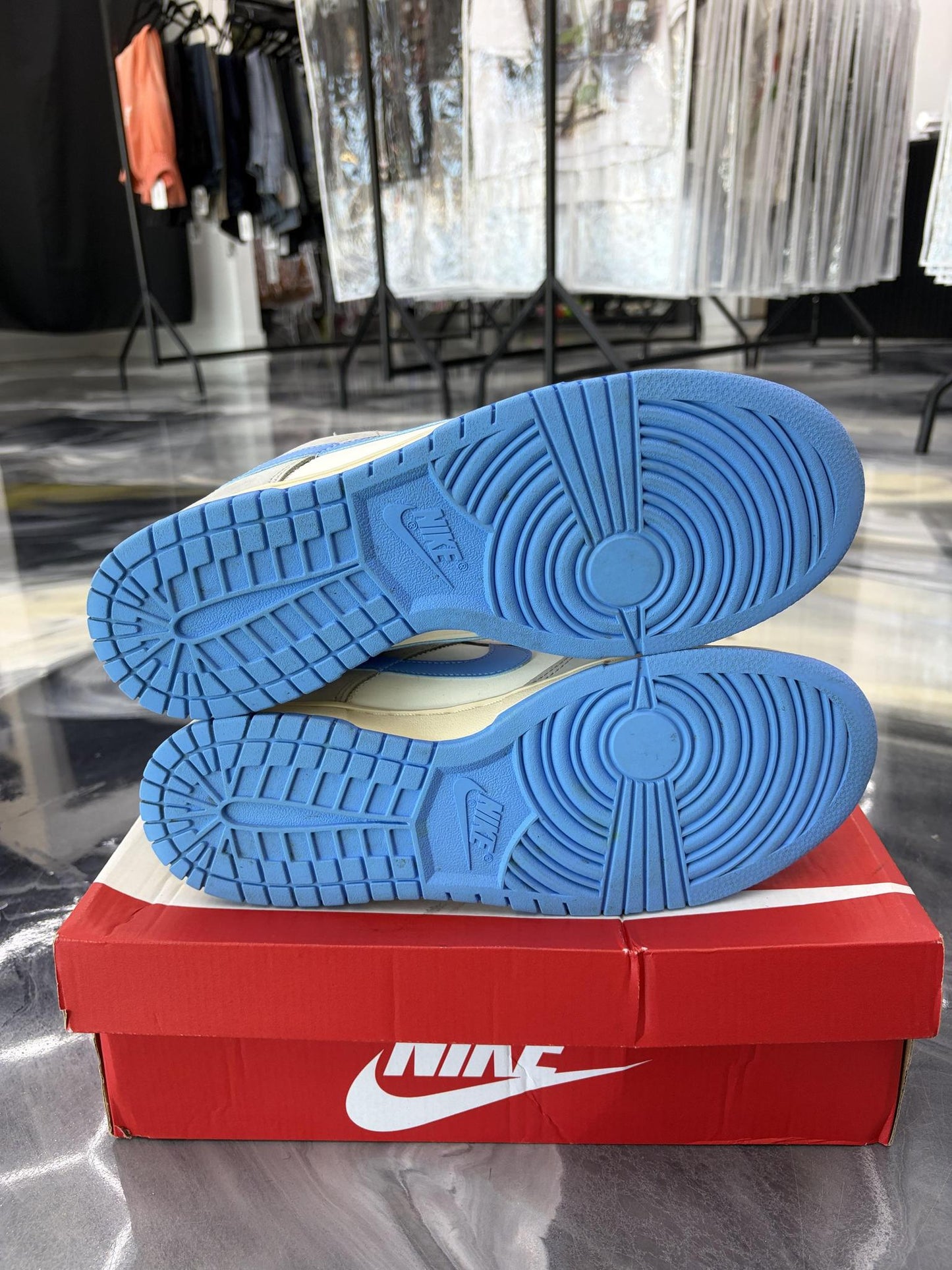 Nike Dunk Low "Athletic Dept University Blue" Used Size 10.5