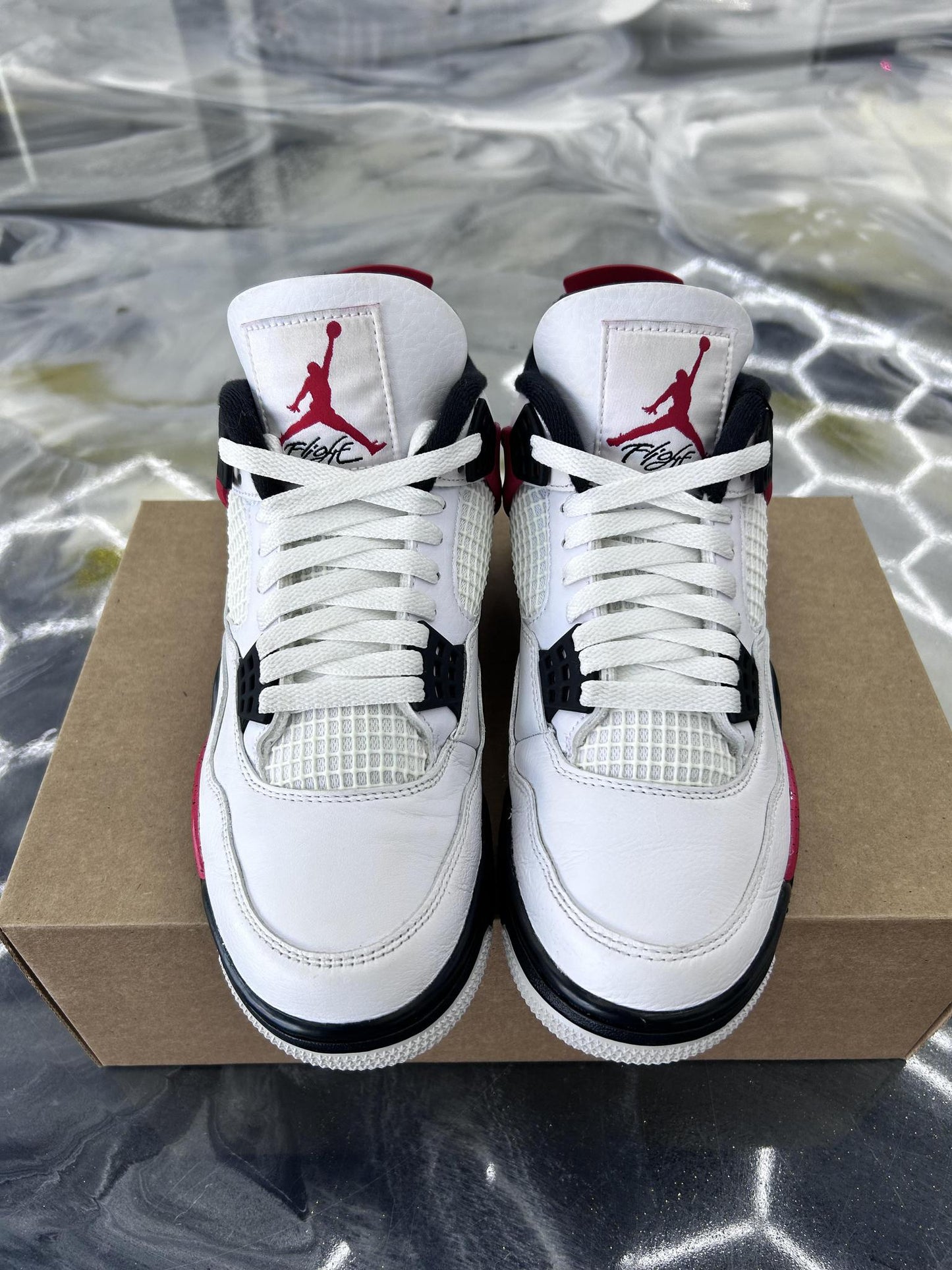 Jordan 4 "Red Cement" Used Size 7.5