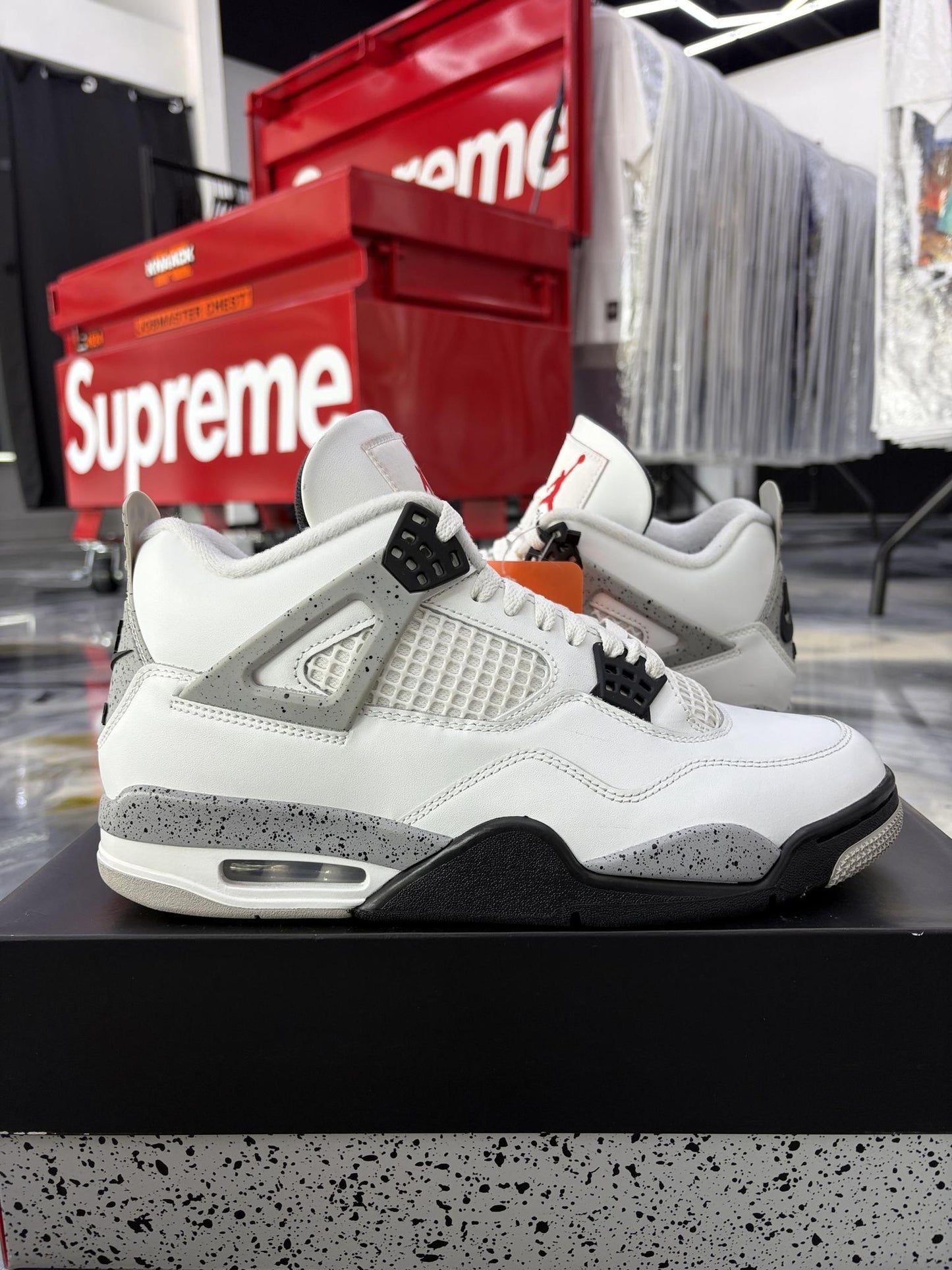 Jordan 4 "White Cement" Used Size 10