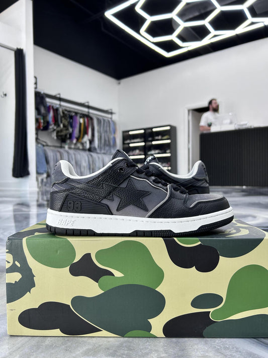 Bape Sk8 "Black Grey" Used Size 8
