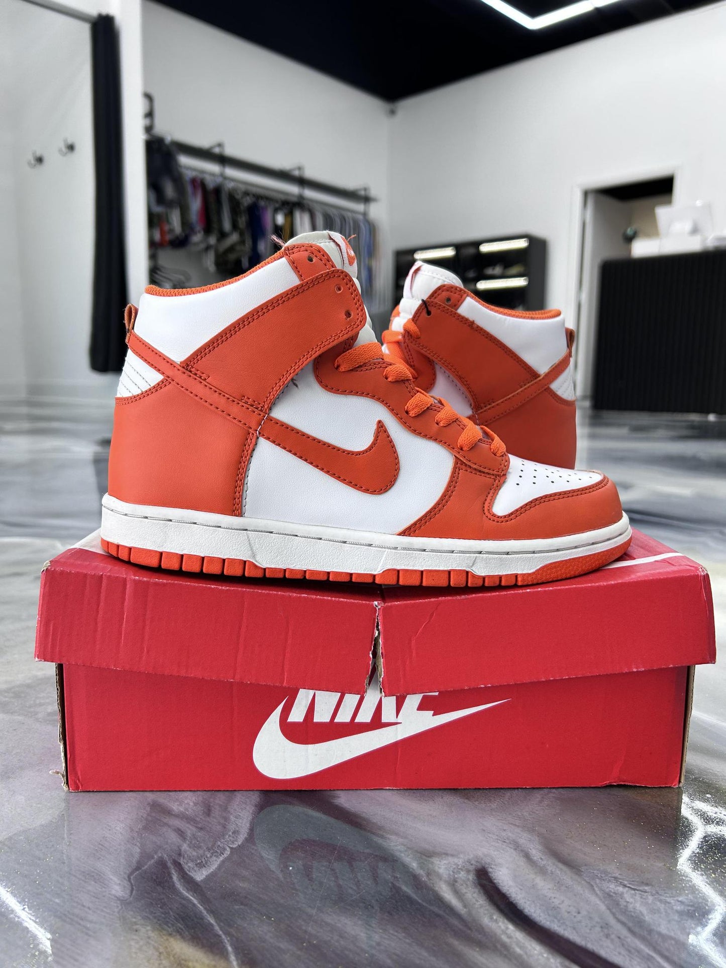 Nike Dunk High "Syracuse" Used Size 6.5Y/8W