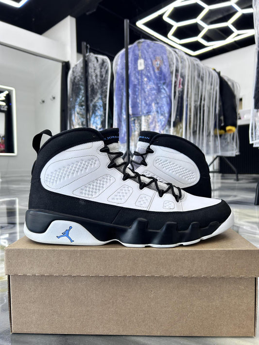 Jordan 9 "University Blue" Used Size 14