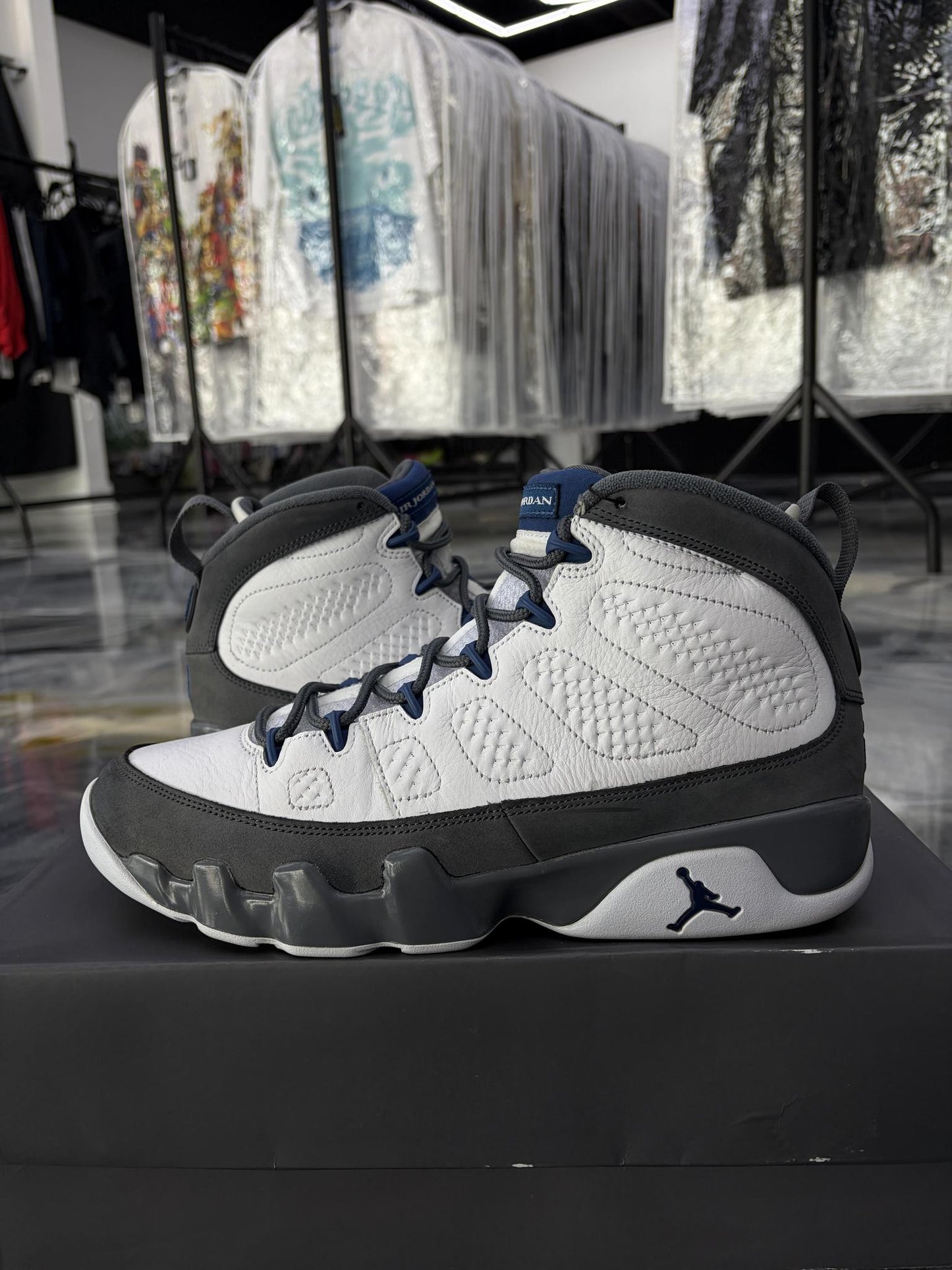 Jordan 9 "Flint Grey" Used Size 10