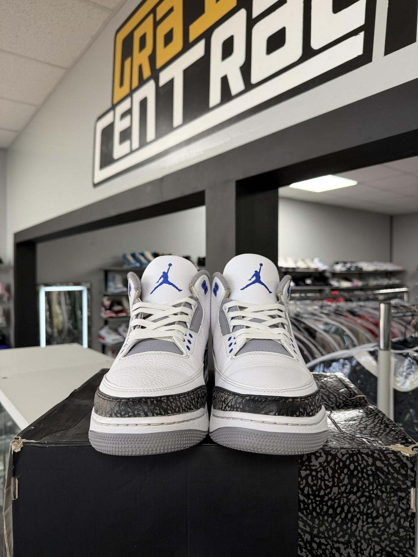 Jordan 3 "Racer Blue" Used Size 12