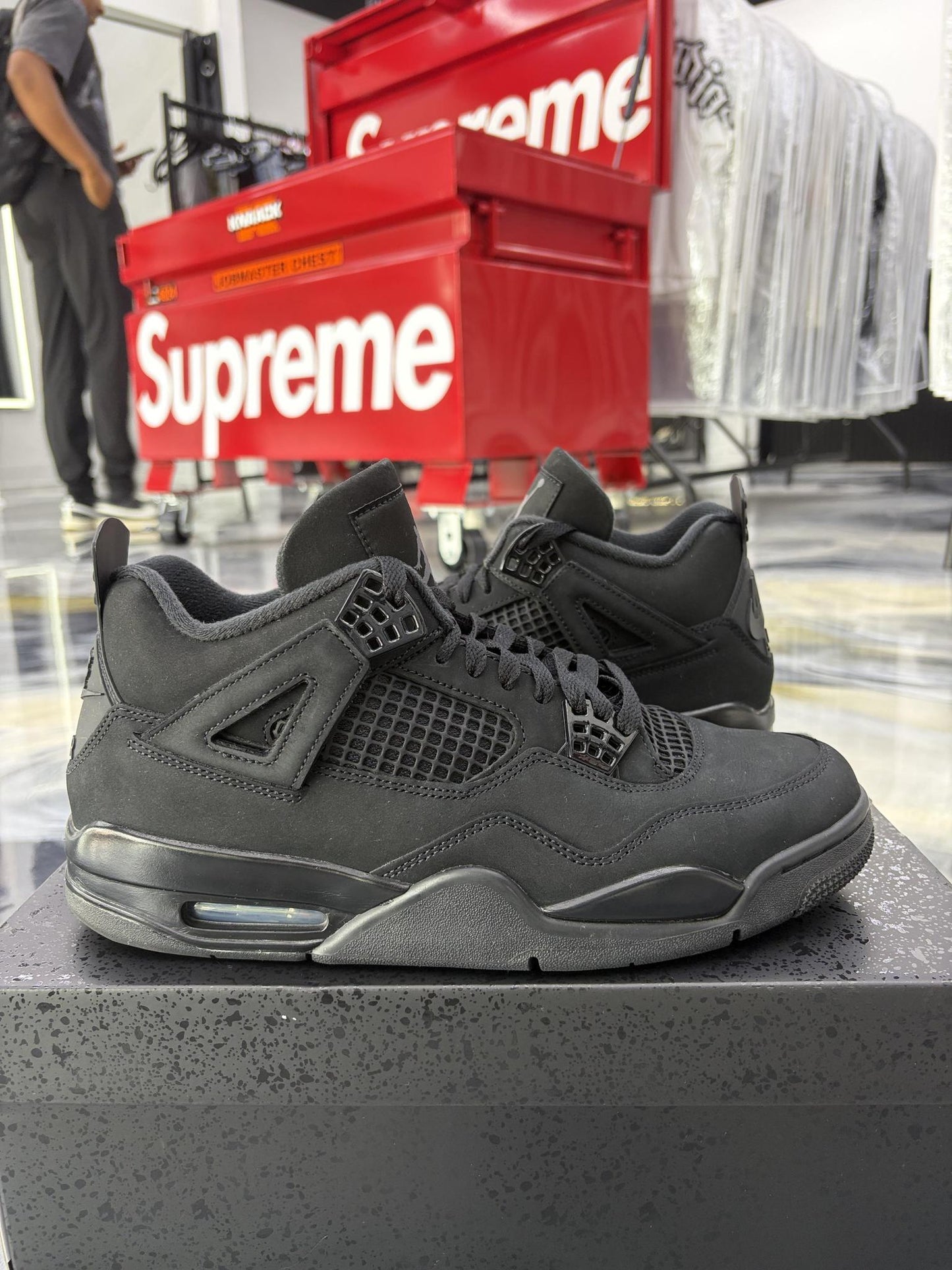 Jordan 4 "Black Cat" Used Size 10.5