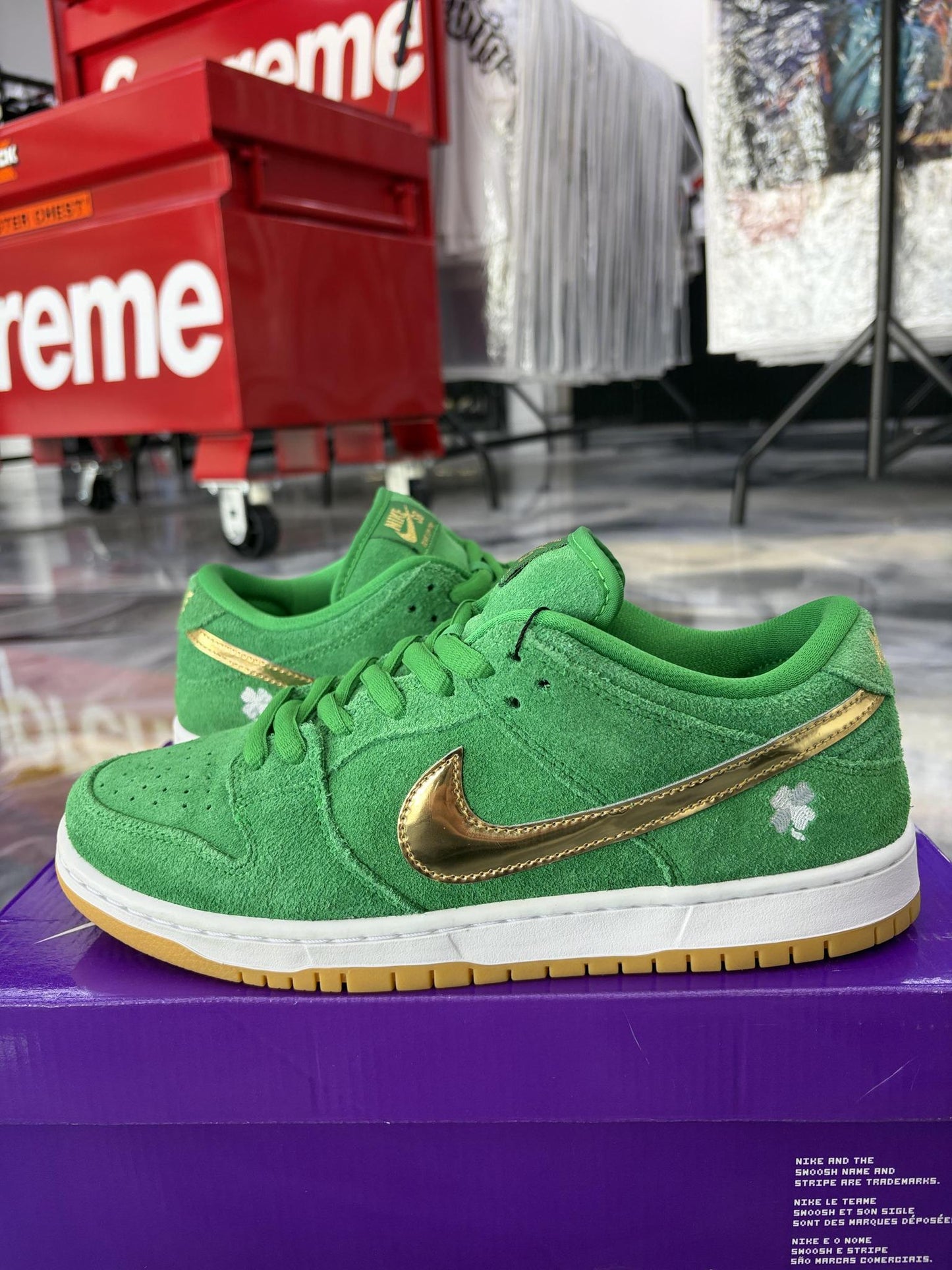 Nike SB Dunk Low "St. Patricks Day" Used Size 9.5