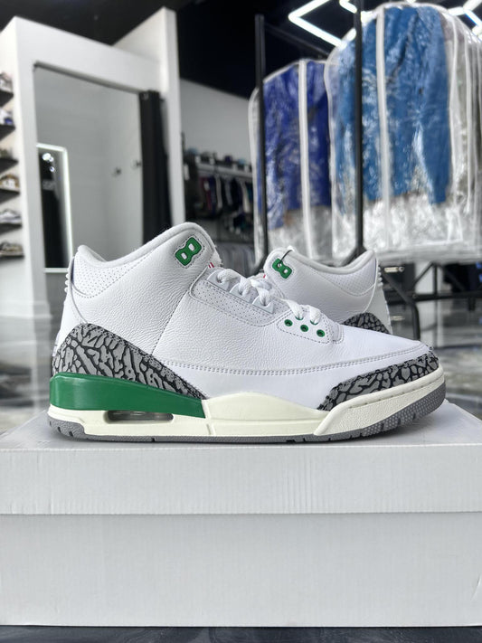 Jordan 3 "Lucky Green" Used Size 9