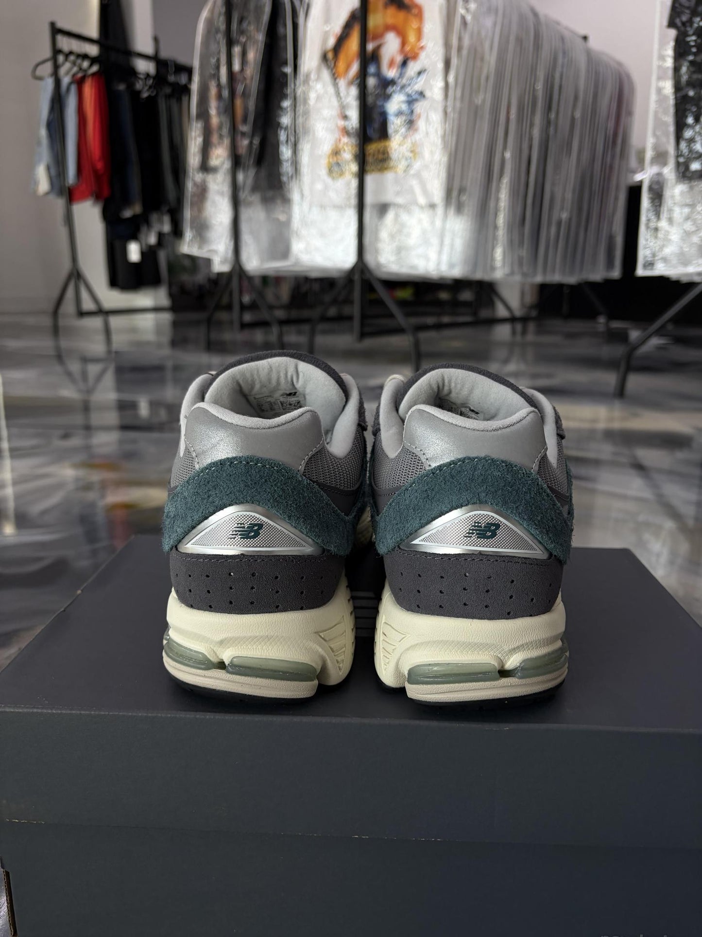 New Balance 2002R "Teal Grey" Used Size 9.5