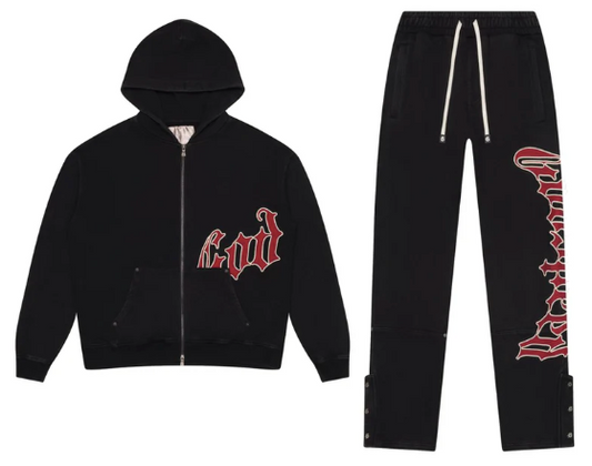 Godspeed Logo Sweatsuit "Black/Red"