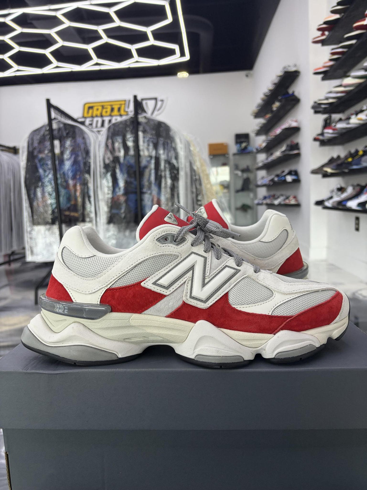 New Balance 9060 "Red/White" Used Size 12