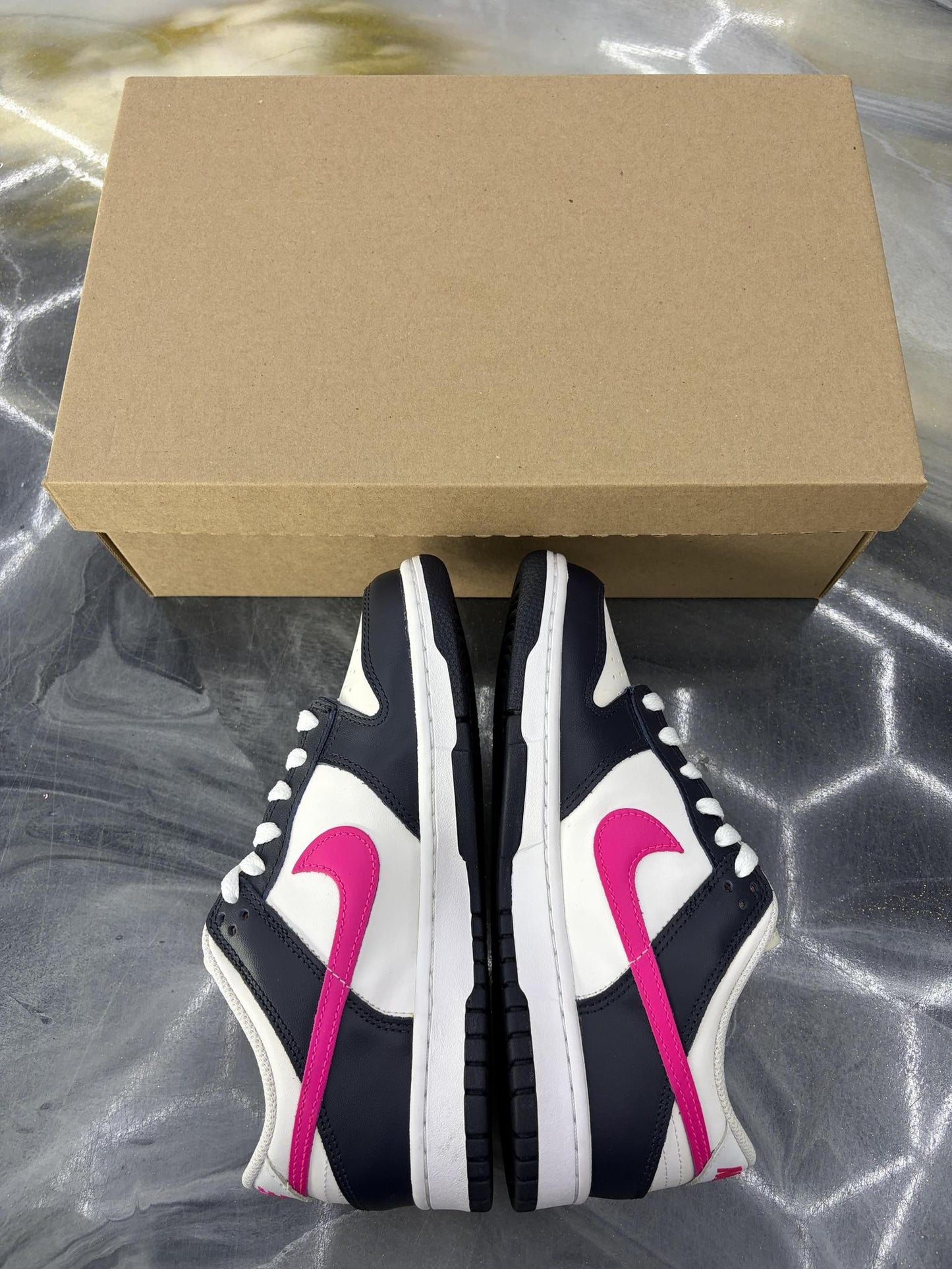 Nike Dunk Low "Obsidian Fierce Pink" Used Size 6Y/7.5W