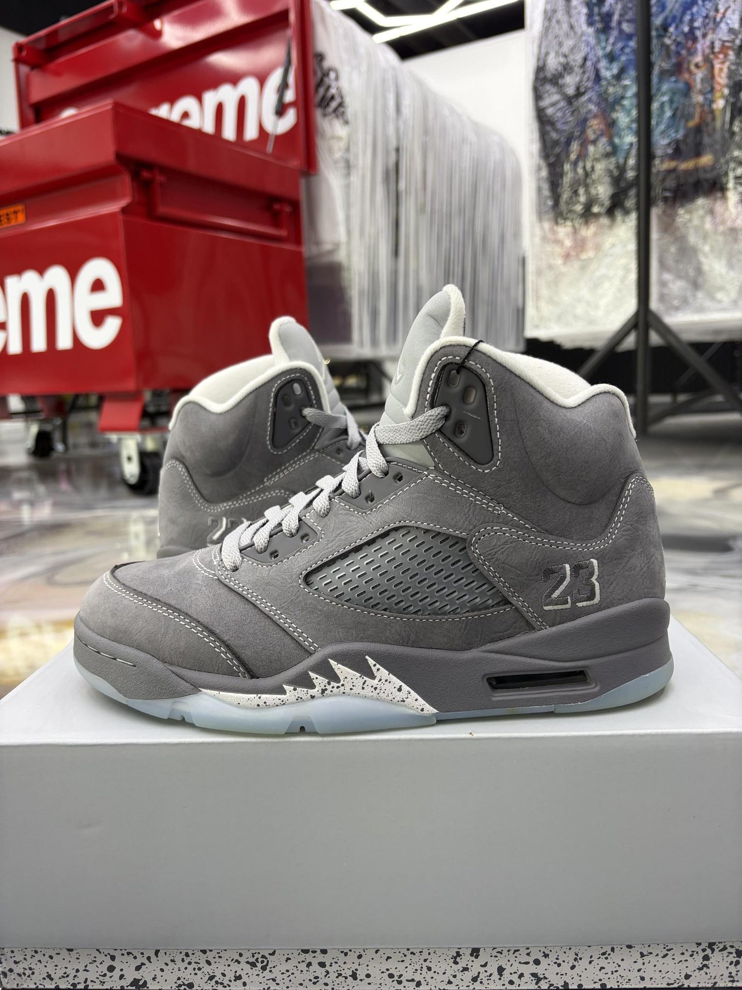 Jordan 5 "Wolf Grey" Used Size 7.5
