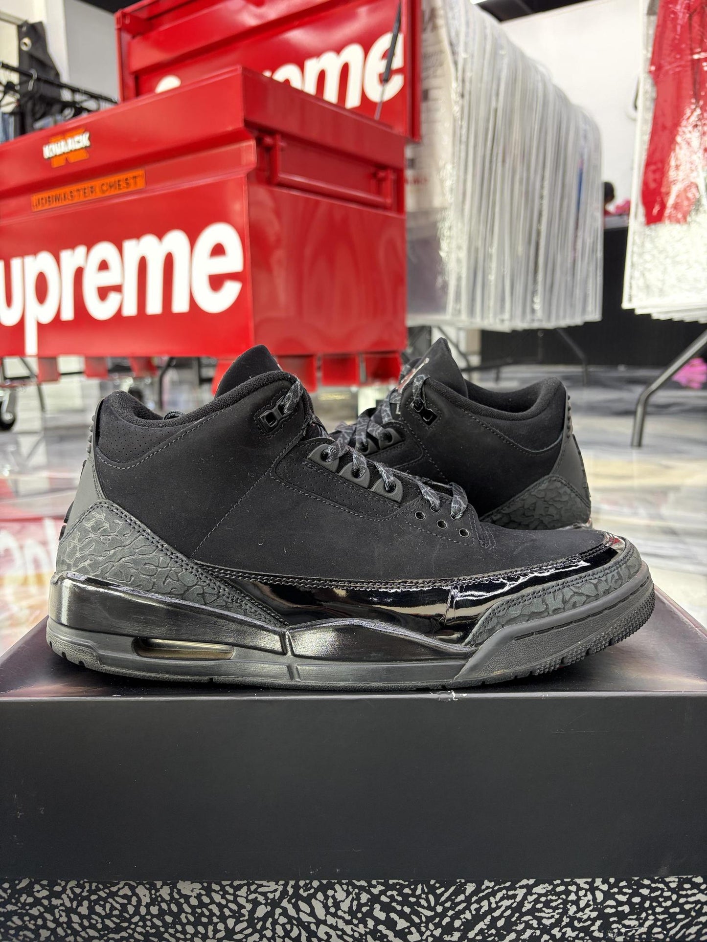 Jordan 3 "Black Cat" Used Size 11.5