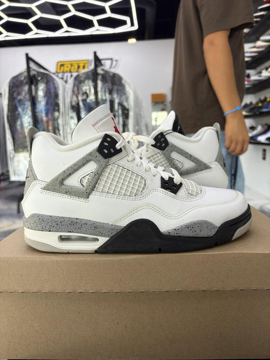 Jordan 4 "White Cement" Used Size 7Y/8.5W
