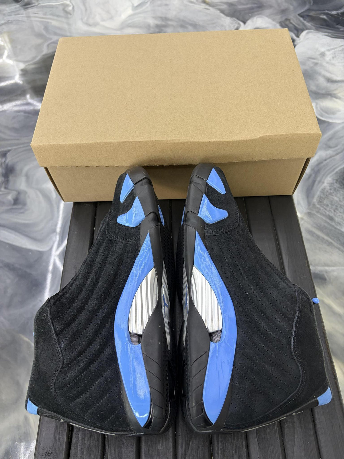 Jordan 14 "Black University Blue" Used Size 11