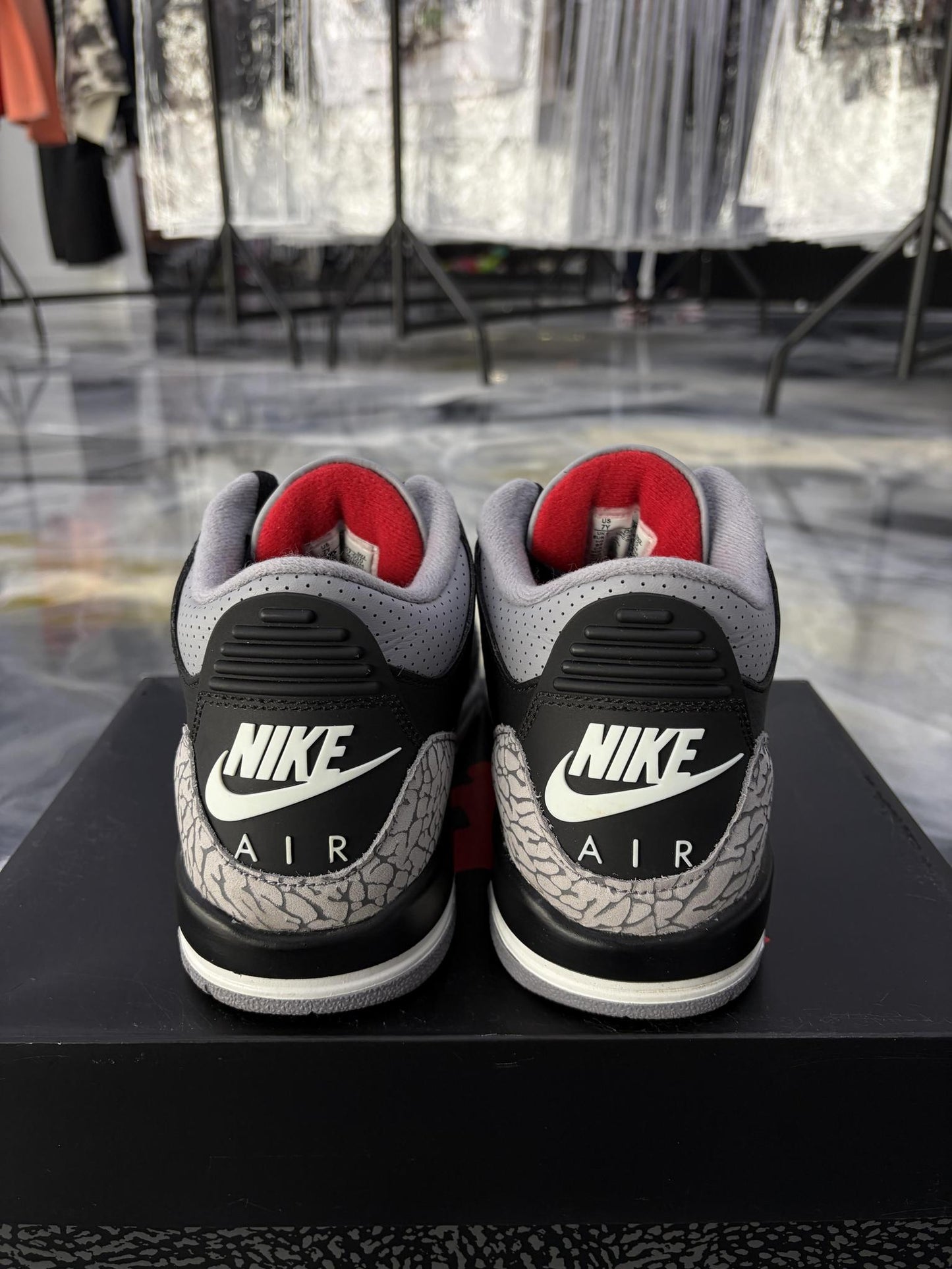 Jordan 3 "Black Cement" Used Size 7Y/8.5W