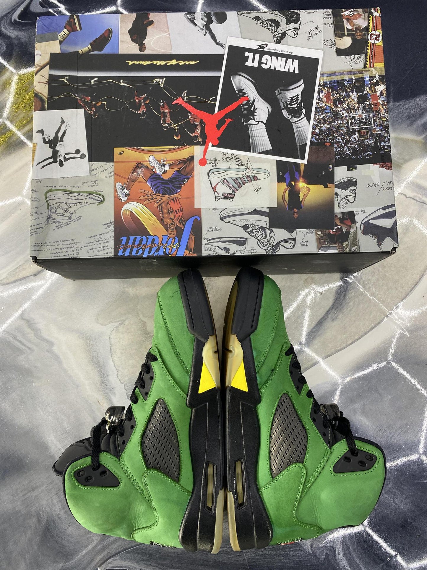 Jordan 5 "Oregon" Used Size 11.5