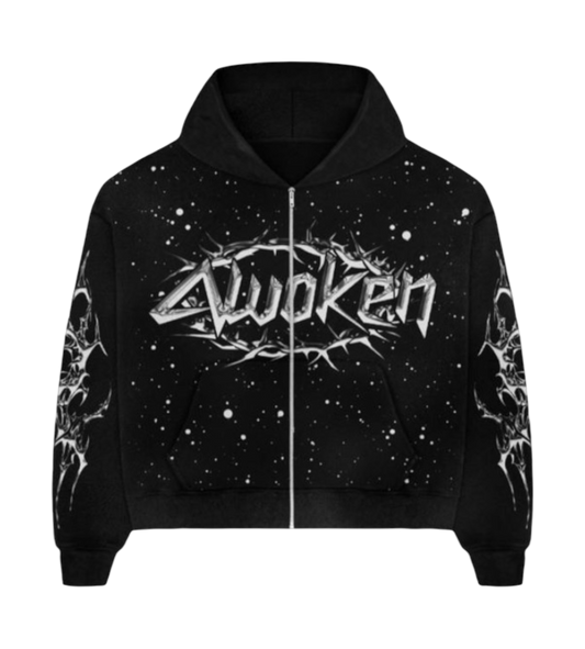 Awoken Dreams Chrome Zip Up "Black"