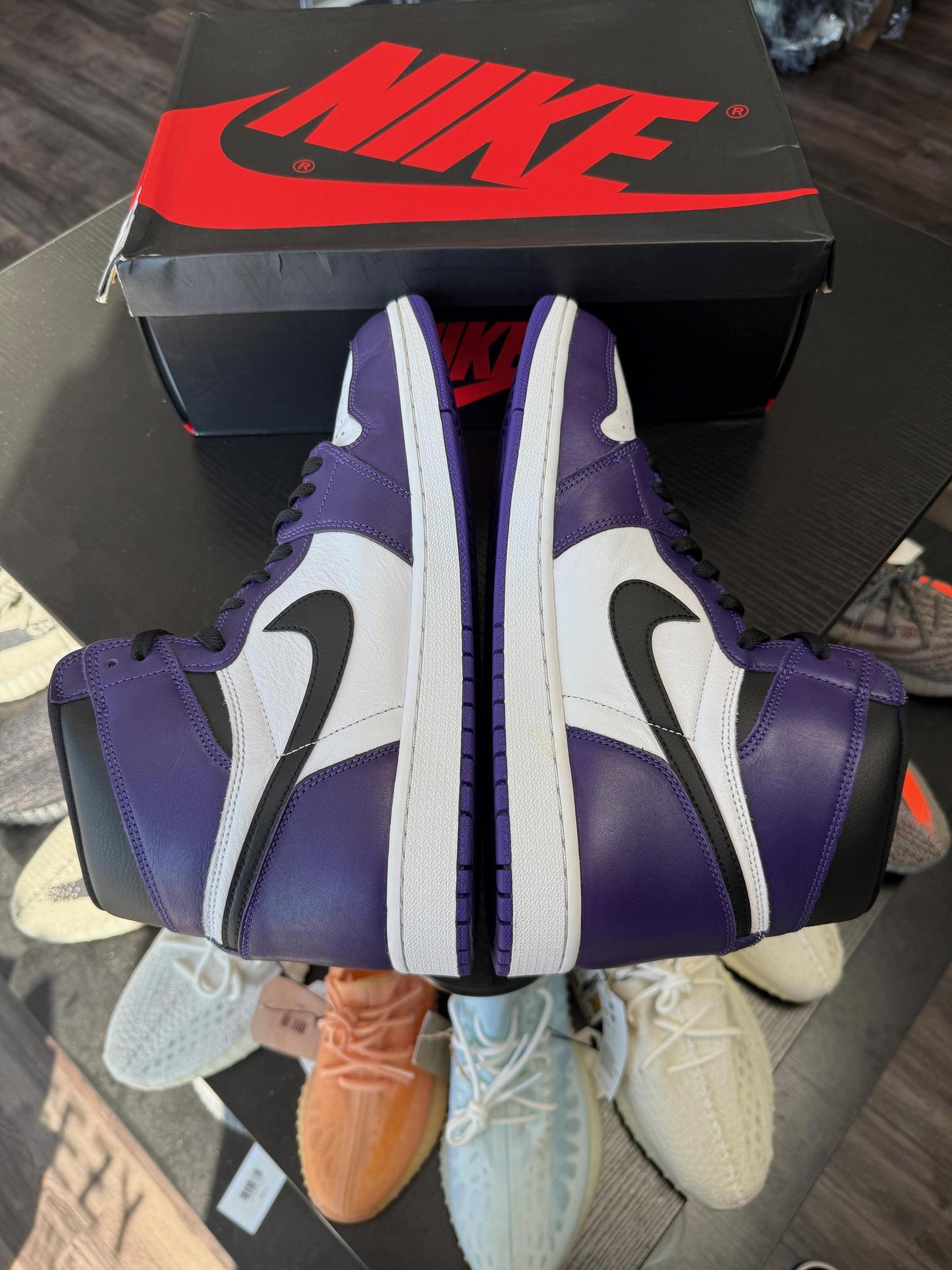 Jordan 1 "Court Purple 2.0" Used Size 14