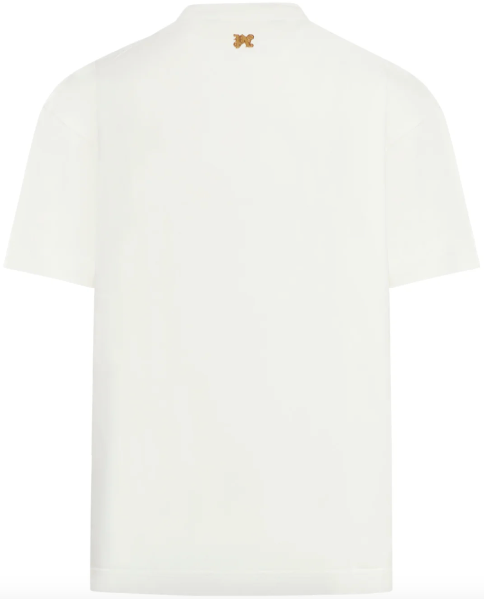 Palm Angels Burning Monogram Tee "White"