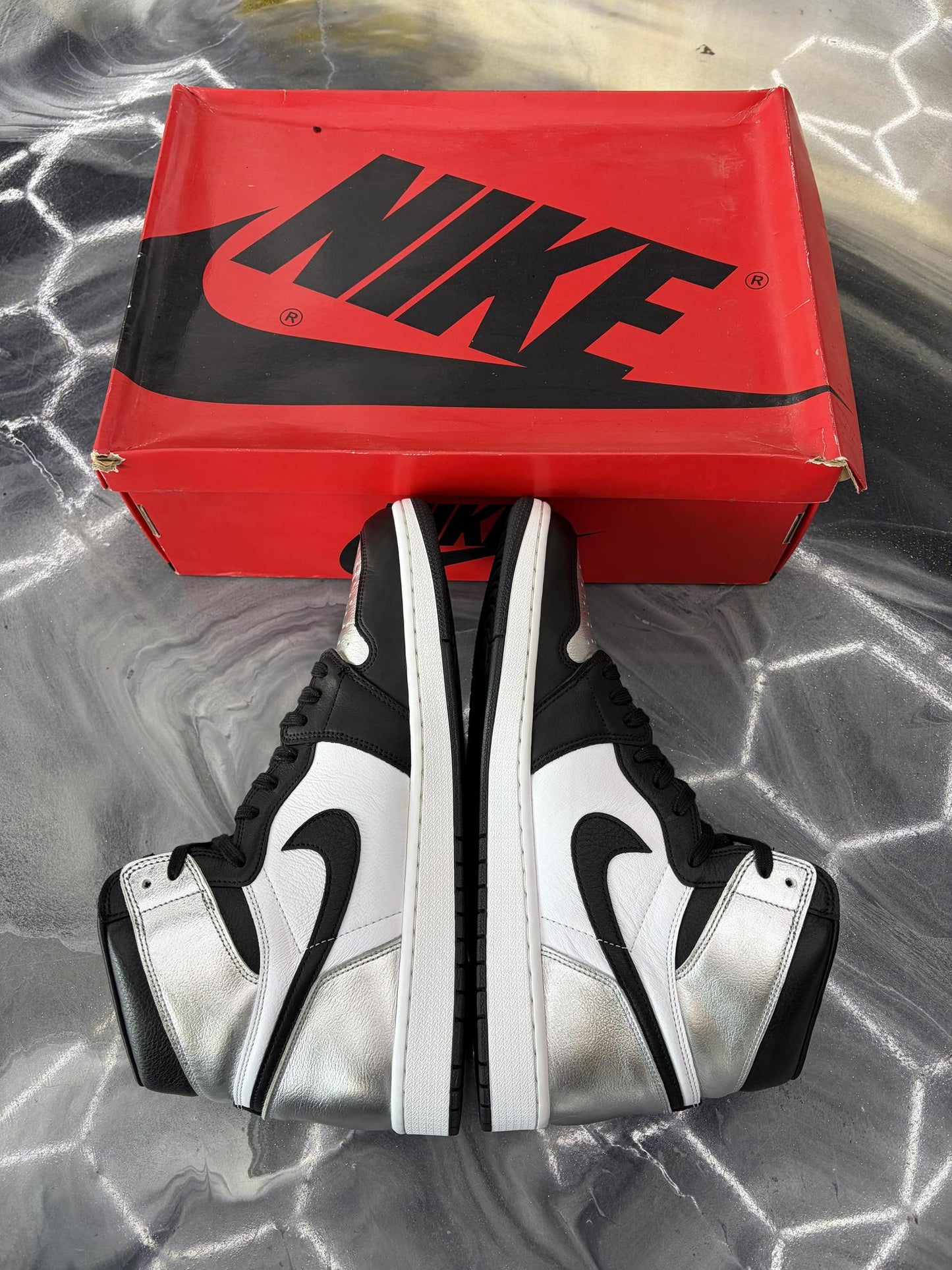 Jordan 1 "Silver Toe" Used Size 13