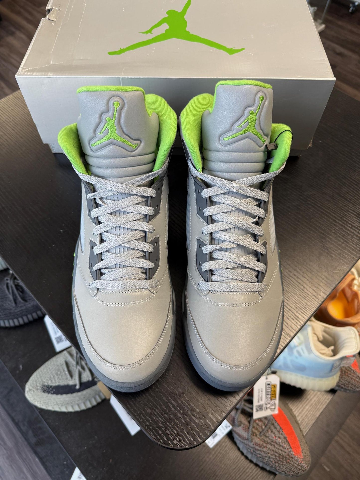 Jordan 5 "Green Bean" Used Size 13
