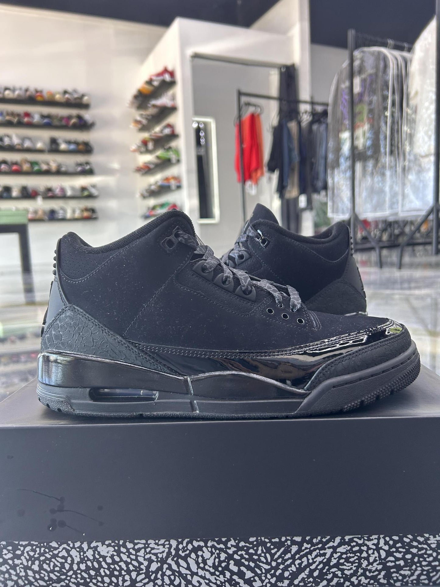 Jordan 3 "Black Cat" Used Size 9