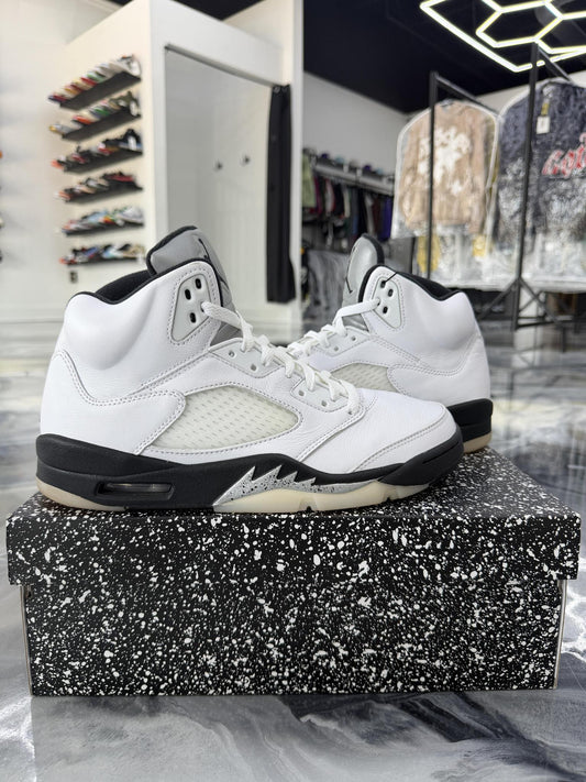 Jordan 5 "White Metallic" Used Size 10