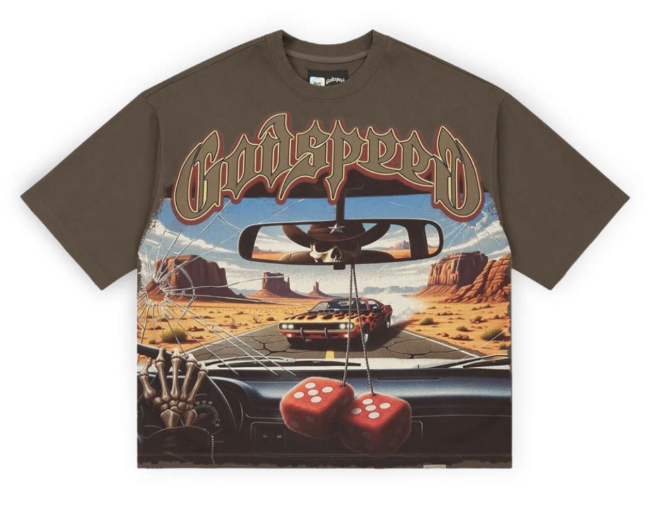 Godspeed On The Run Tee "Brown"