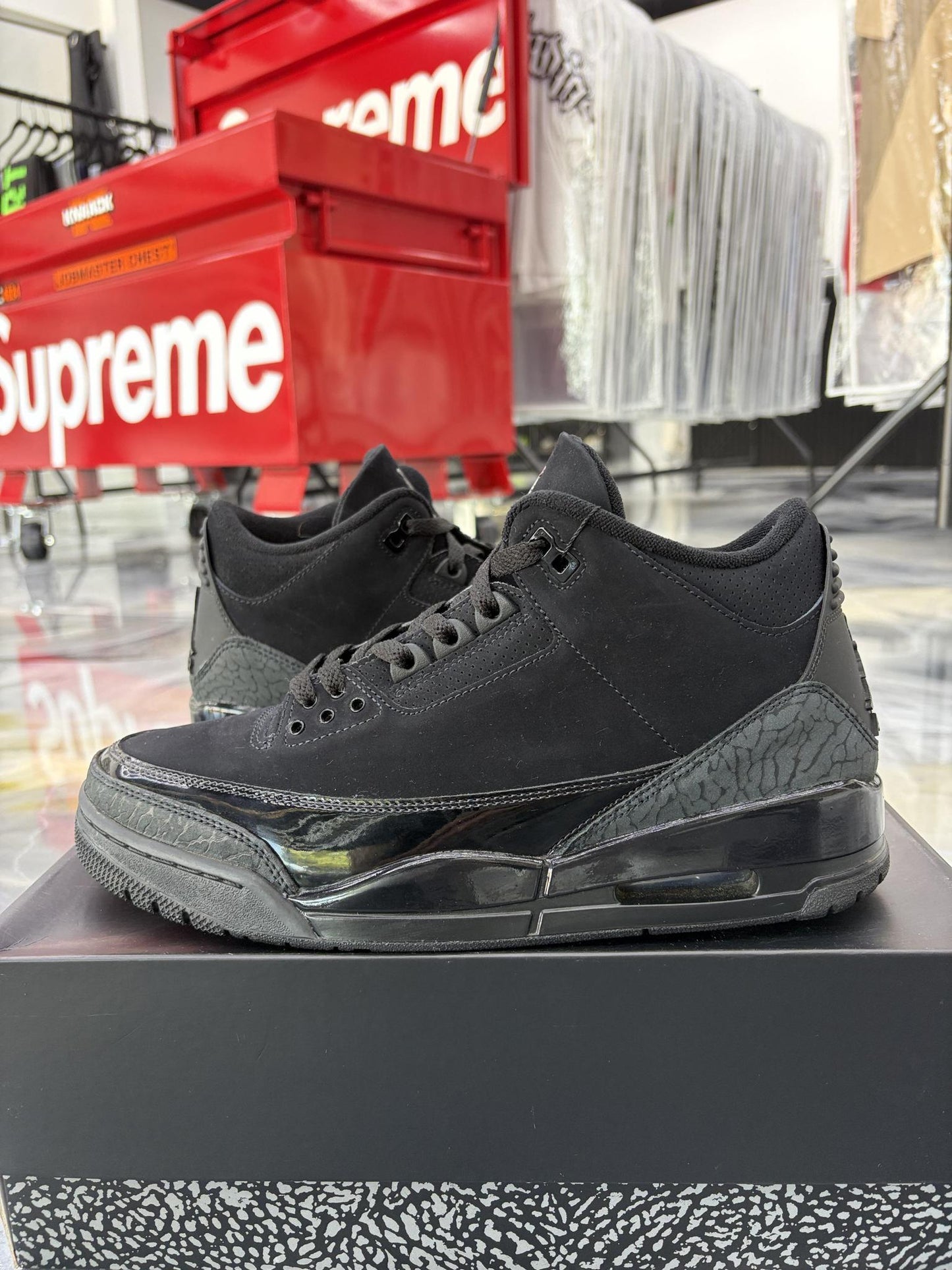 Jordan 3 "Black Cat" Used Size 10