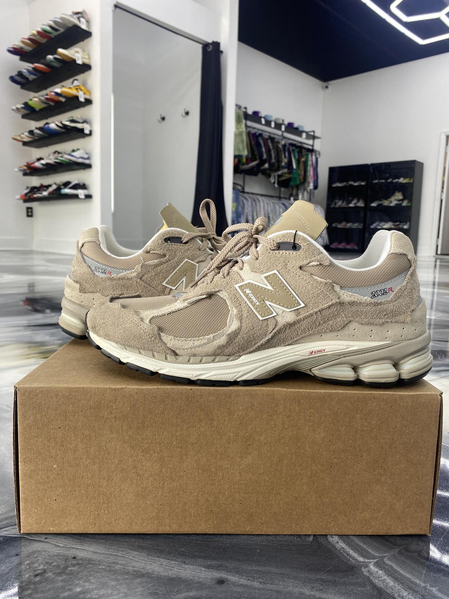 New Balance 2002R Protection Pack "Sand" Used Size 12