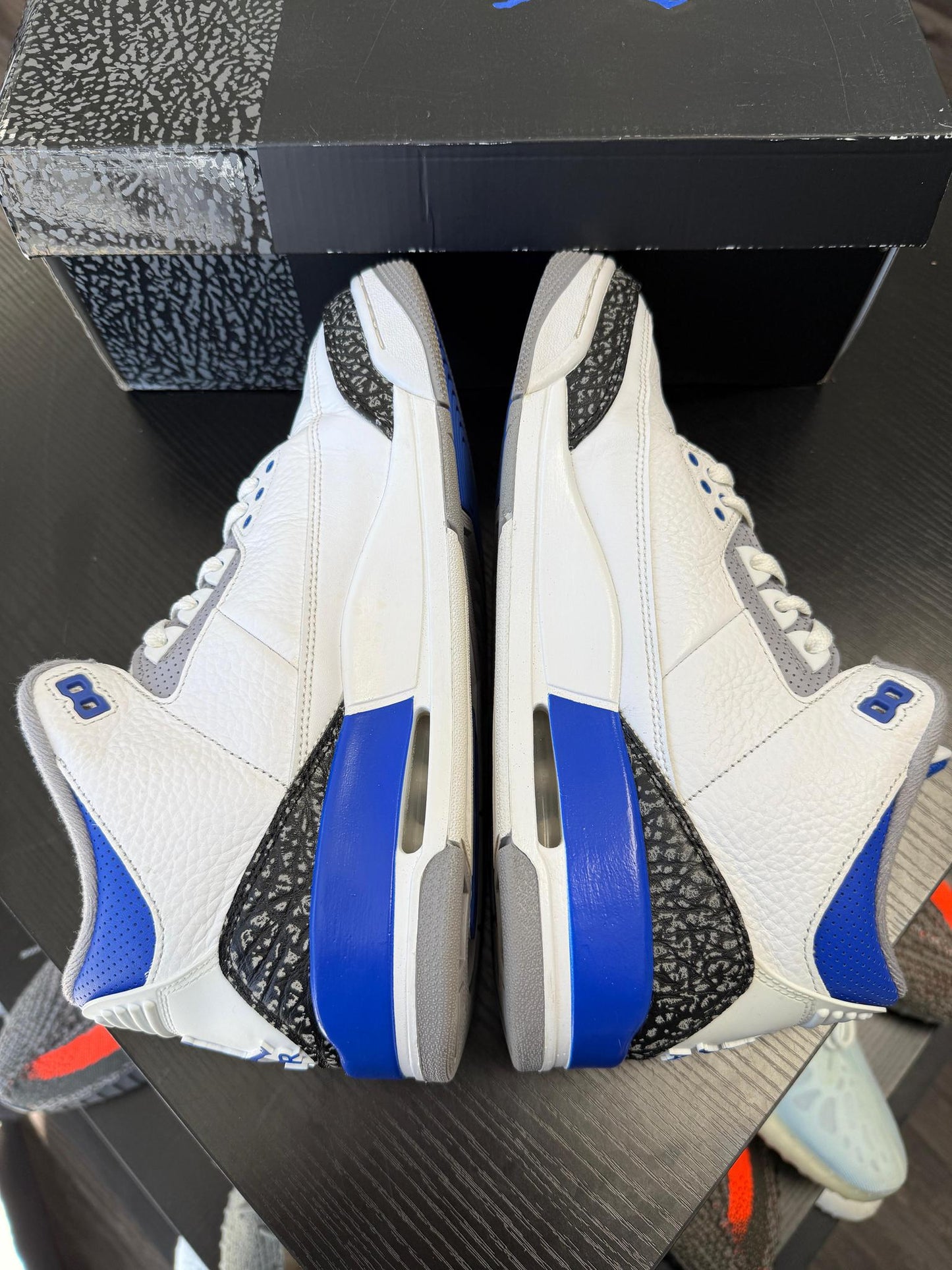 Jordan 3 "Racer Blue" Used Size 10.5